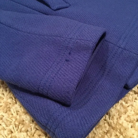 J. Crew Blue Pea Coat with Gold Buttons - Picture 4 of 7